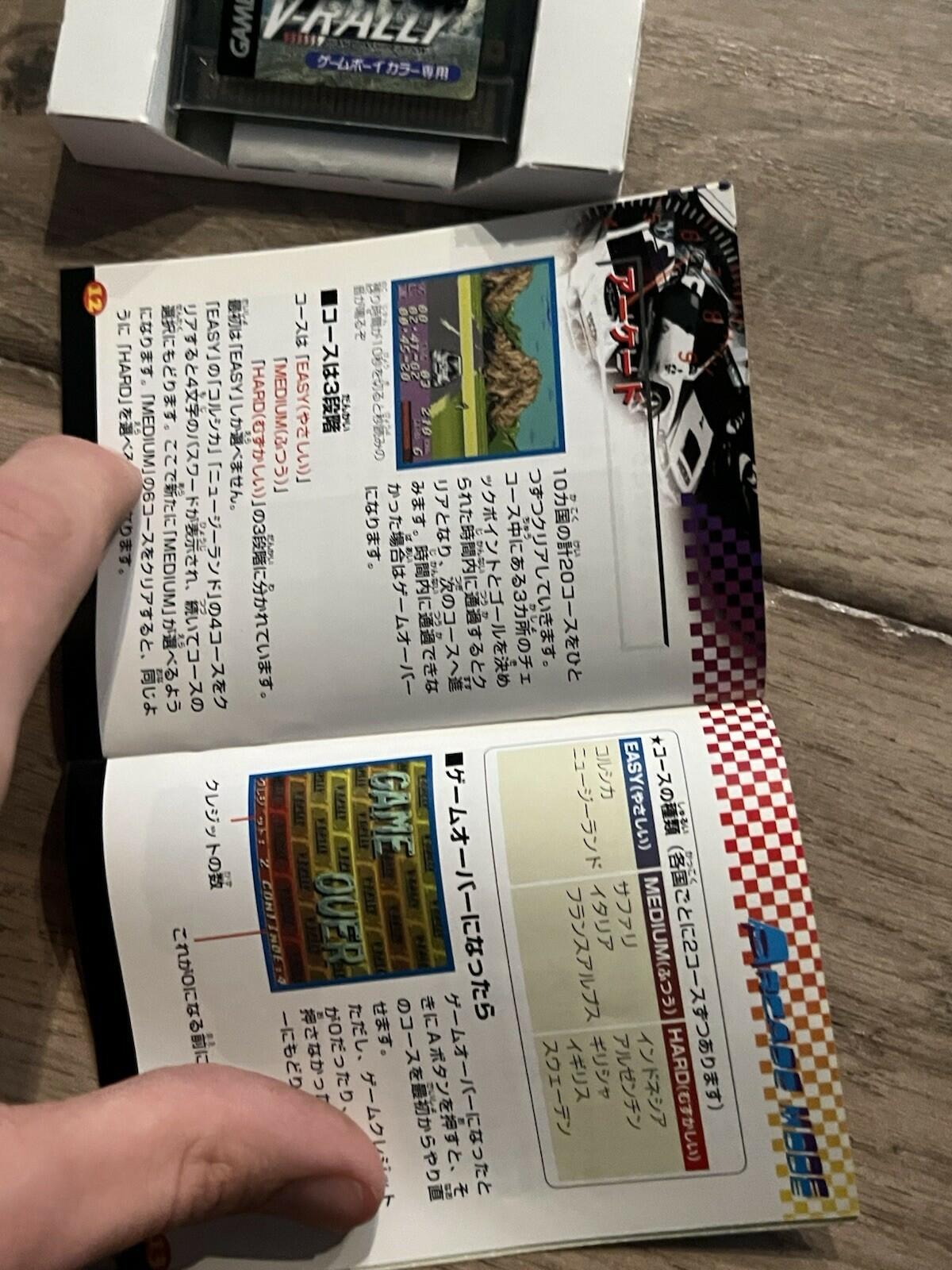 V-Rally Championship Edition (Nintendo Game Boy Color, 1999) JAPAN CIB W/ MANUAL