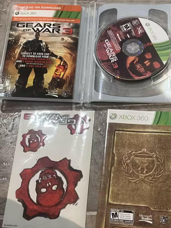 Gears of War 3: Limited Edition (Microsoft Xbox 360, 2011) CIB GAME ONLY