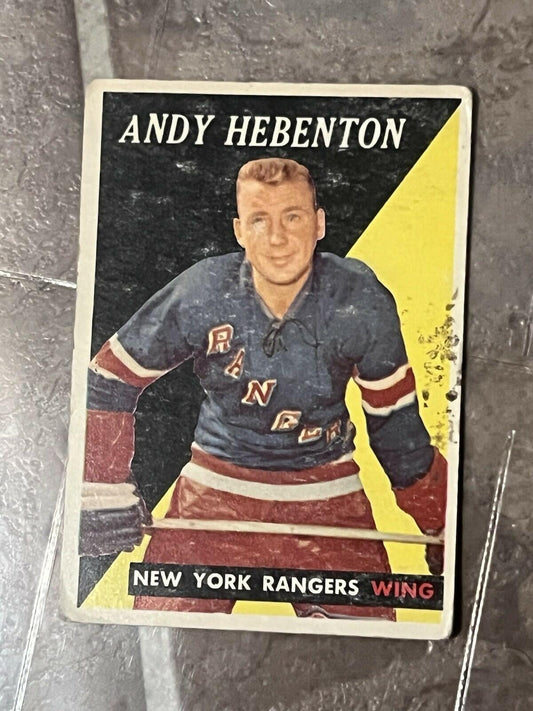 1958-59 Topps Andy Hebenton #46 New York Rangers