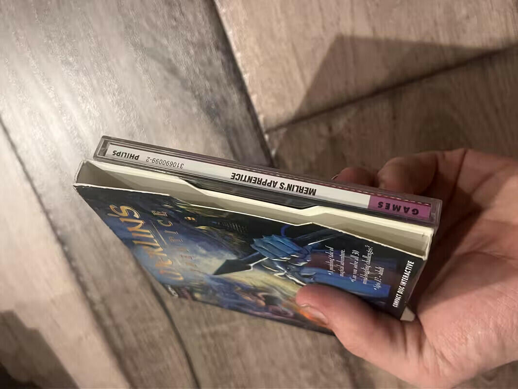 Merlin's Apprentice (Philps CD-i CDI, 1995) CIB COMPLETE WITH SLIP COVER