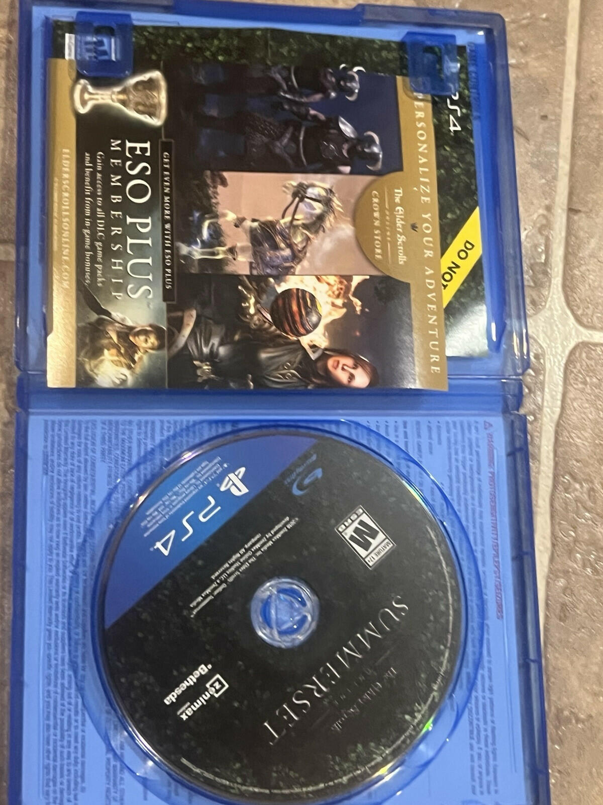 Elder Scrolls Online: Summerset (Sony Playstation 4 PS4, 2018) CIB COMPLETE