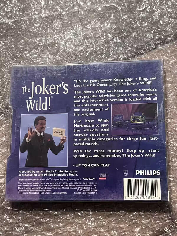 The Joker's Wild! (Philps CD-i CDI, 1994) BRAND NEW SEALED