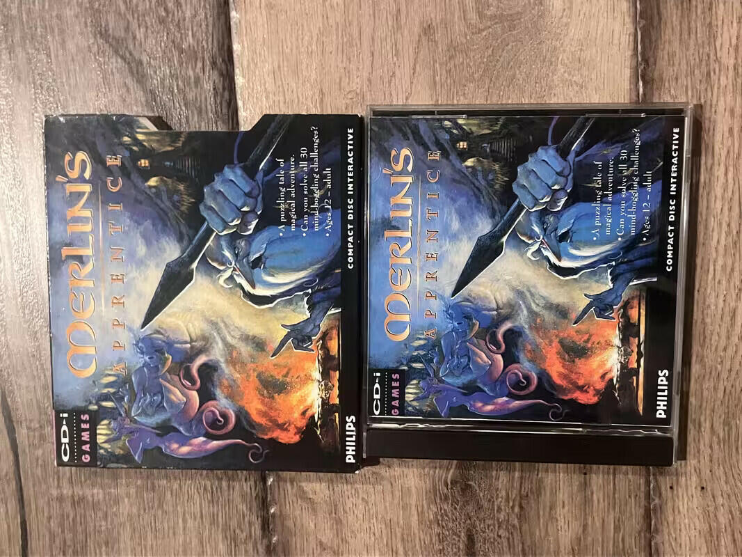 Merlin's Apprentice (Philps CD-i CDI, 1995) CIB COMPLETE WITH SLIP COVER