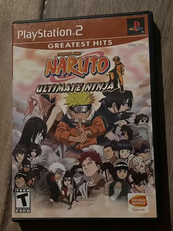 Naruto Ultimate Ninja: Greatest Hits (Sony Playstation 2, 2006) NO MANUAL