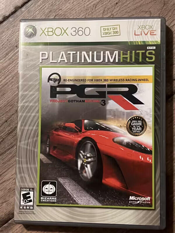 Project Gotham Racing 3: Platinum Hits (Microsoft Xbox 360, 2005) CIB