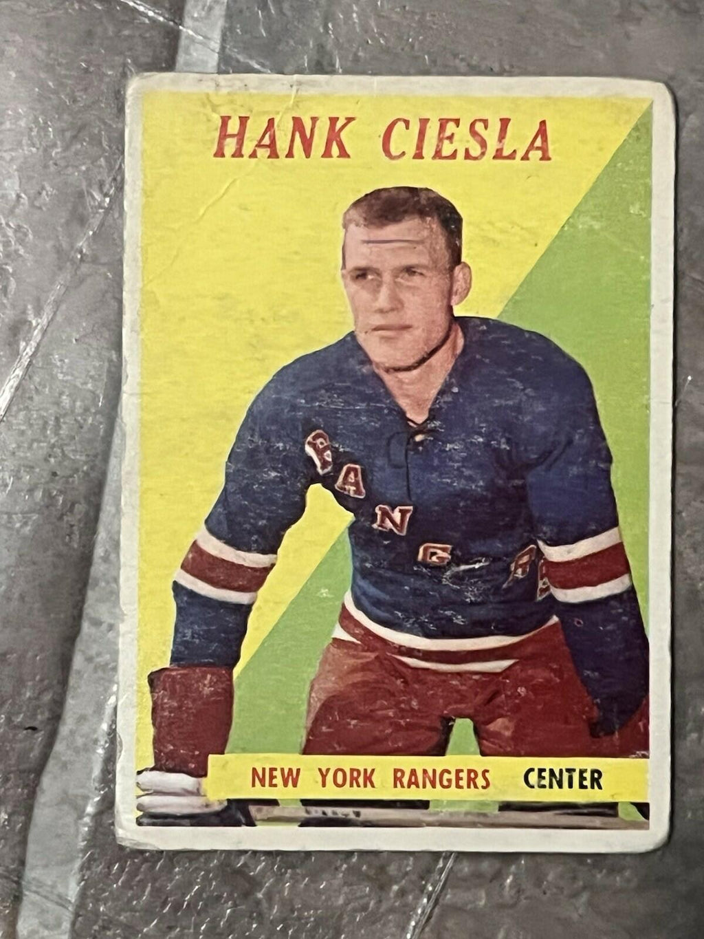 1958-59 Topps Hank Ciesla #49 New York Rangers