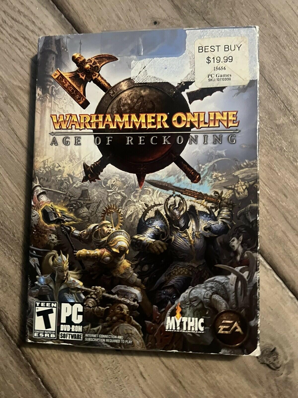 Warhammer Online: Age Of Reckoning (PC, 2008) NEW SEALED