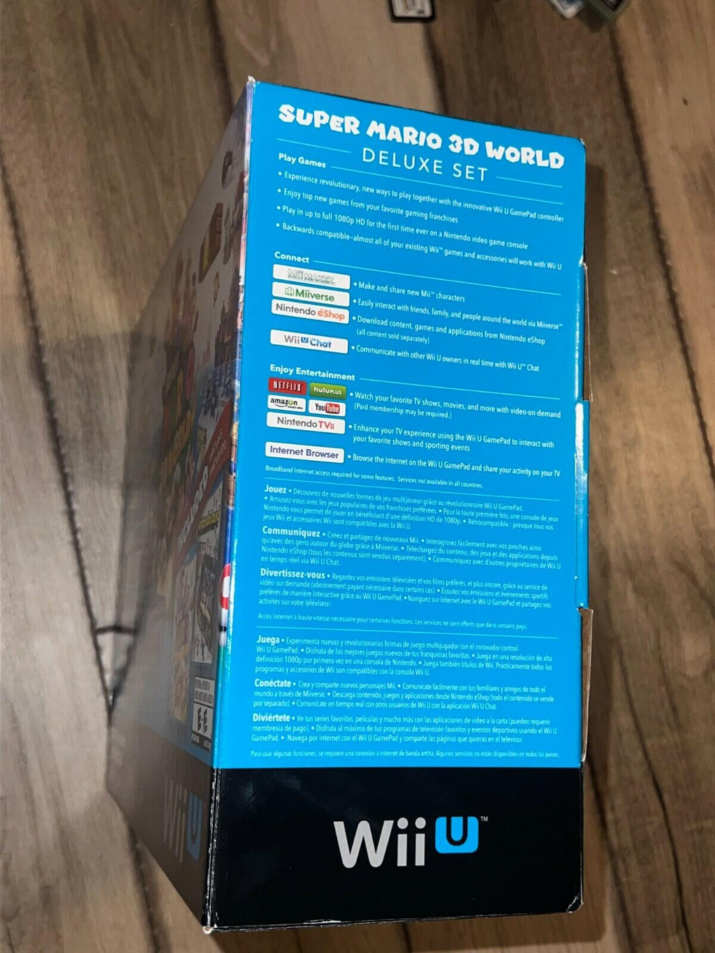 Nintendo Wii U Super Mario 3D World Deluxe Set 32GB Black Console Brand New