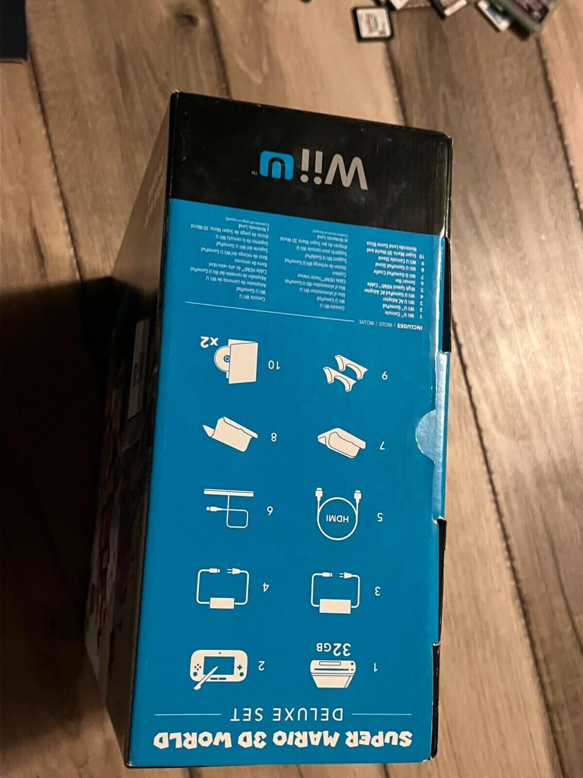 Nintendo Wii U Super Mario 3D World Deluxe Set 32GB Black Console Brand New