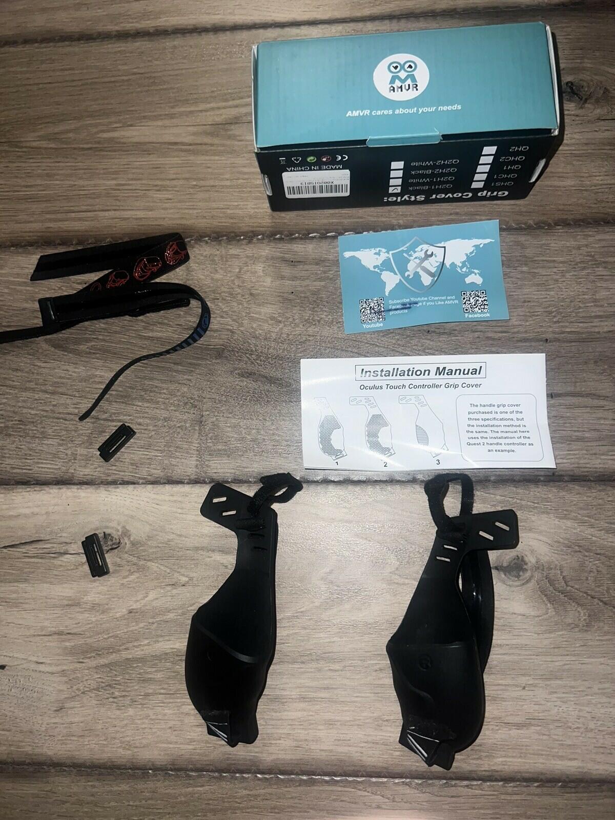 AMVR Touch Controller Grip Cover for Oculus Quest 2 Anti-Throw Sleeve CIB