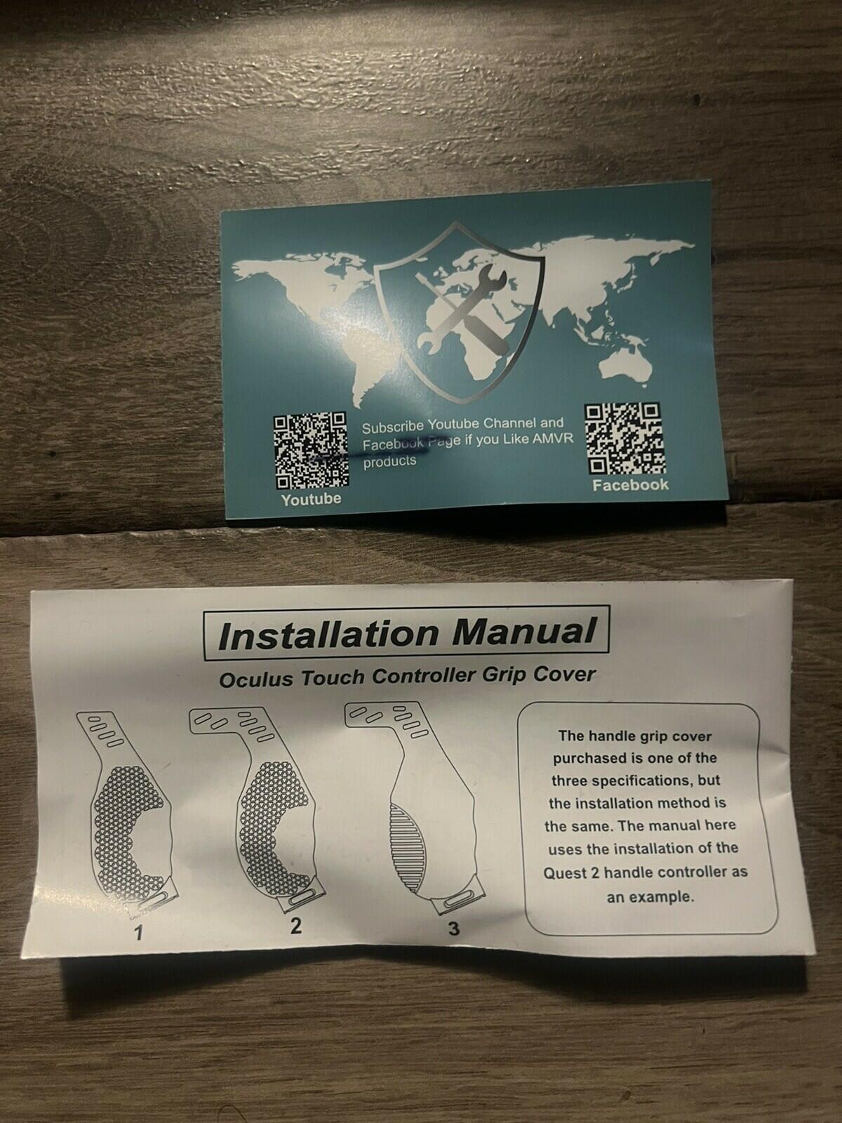 AMVR Touch Controller Grip Cover for Oculus Quest 2 Anti-Throw Sleeve CIB