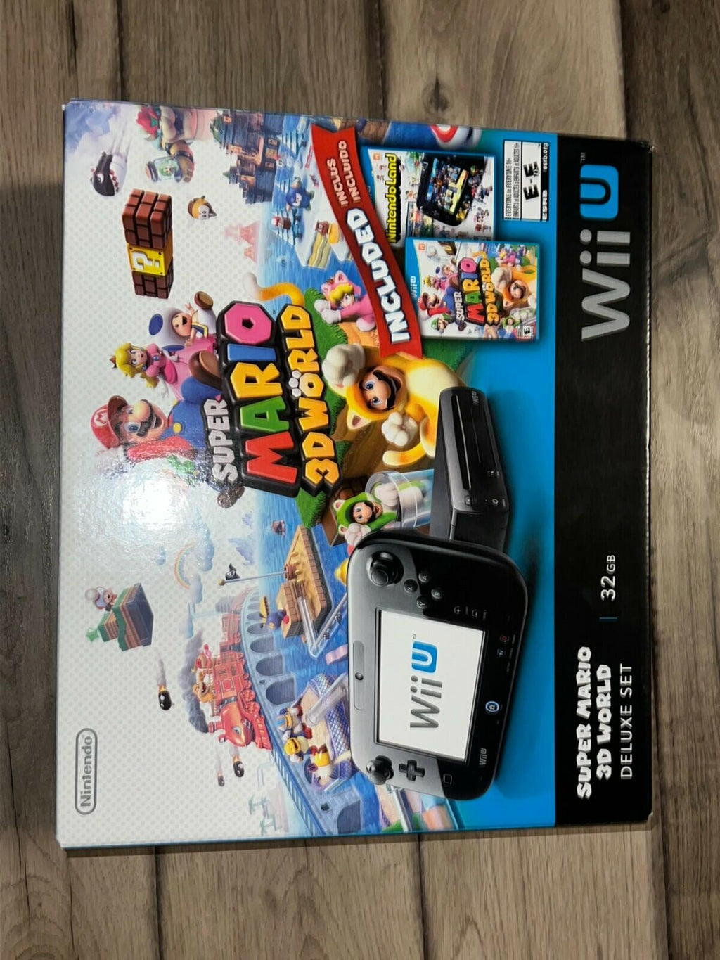 Nintendo Wii U Super Mario 3D World Deluxe Set 32GB Black Console Brand New