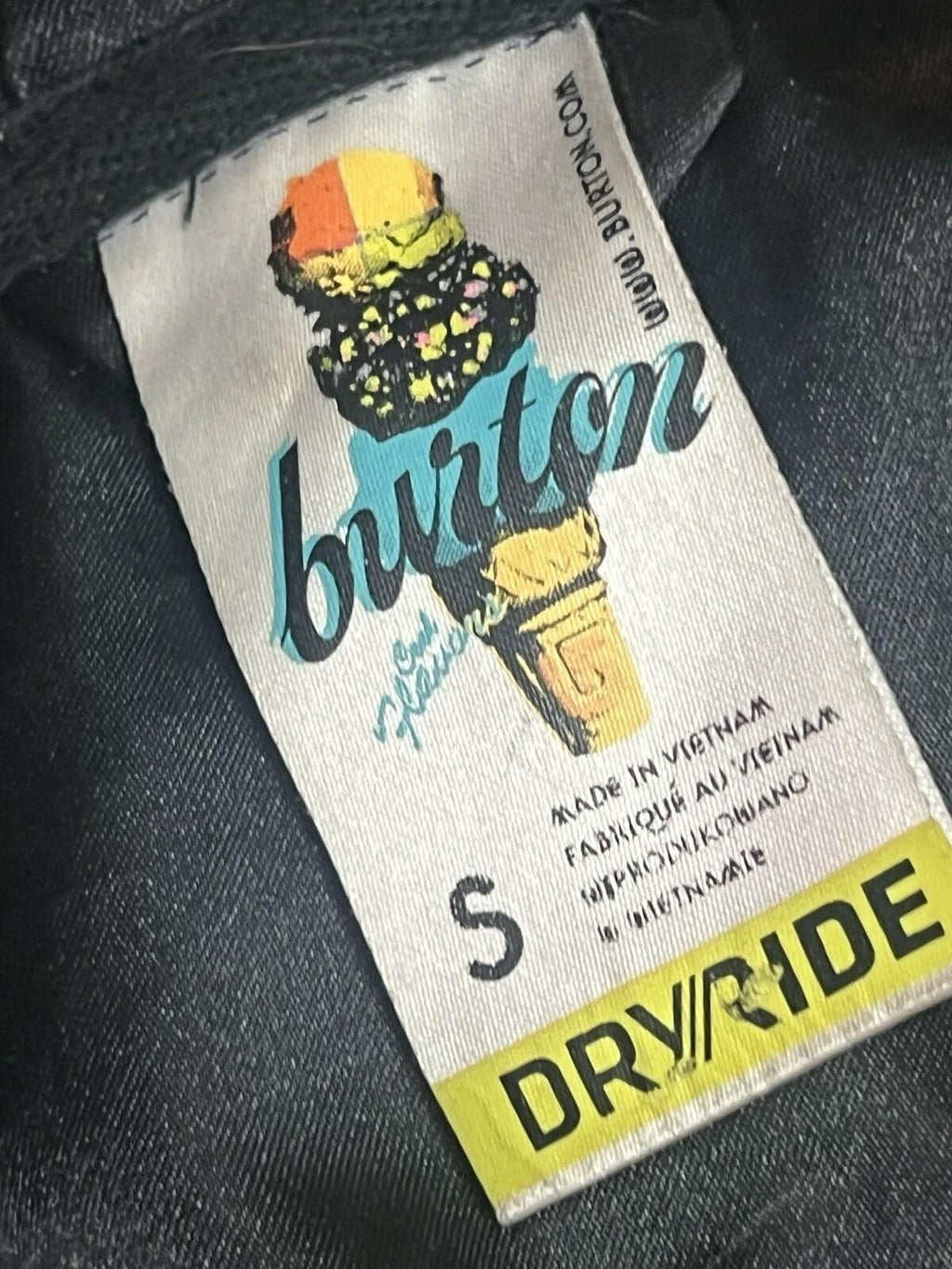 Burton S Dryride Jacket Grey Gray