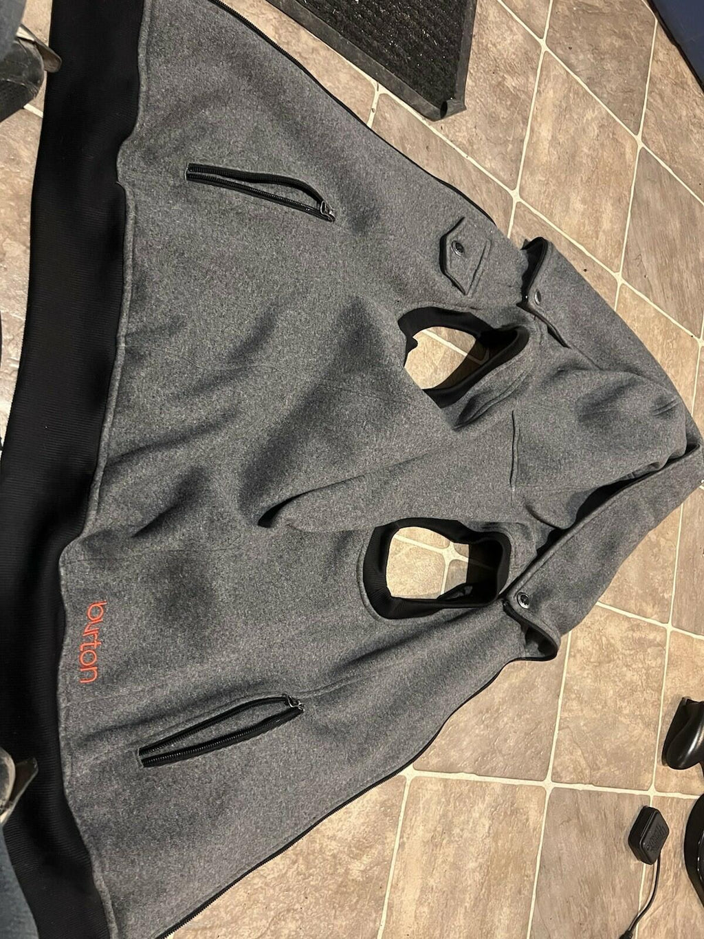 Burton S Dryride Jacket Grey Gray