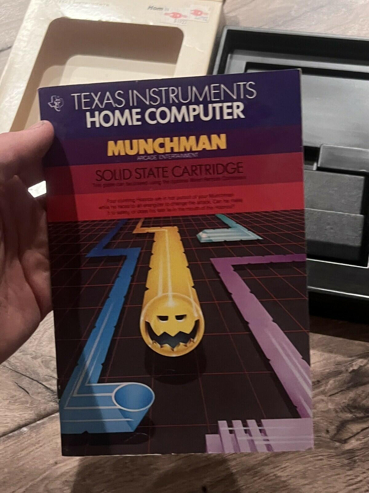 MunchMan (TI-99/4a Texas Instruments Home Computer, 1982) CIB