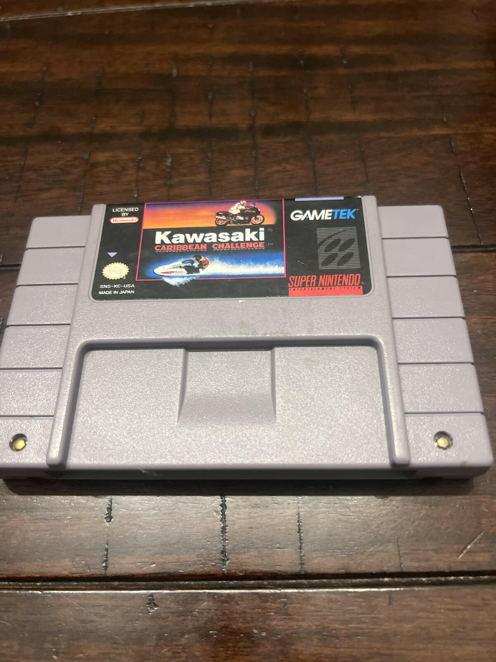 Kawasaki Caribbean Challenge (Super Nintendo SNES, 1993) CART ONLY