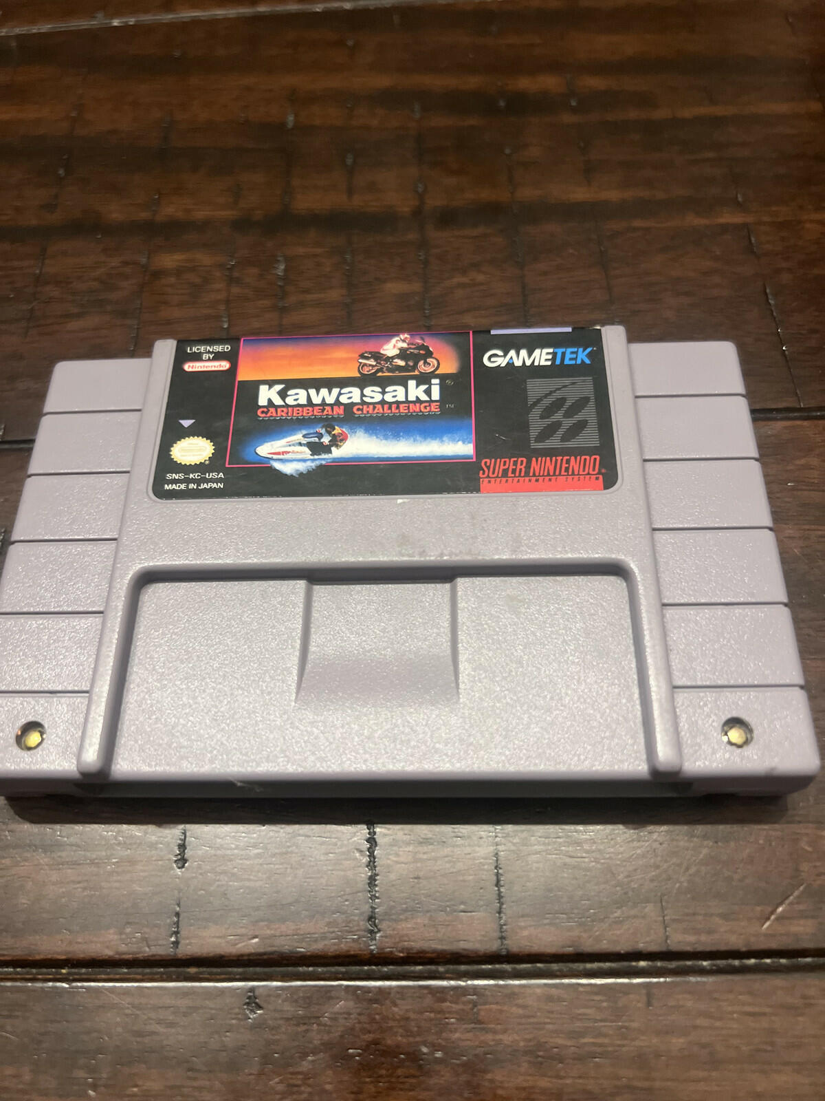 Kawasaki Caribbean Challenge (Super Nintendo SNES, 1993) CART ONLY