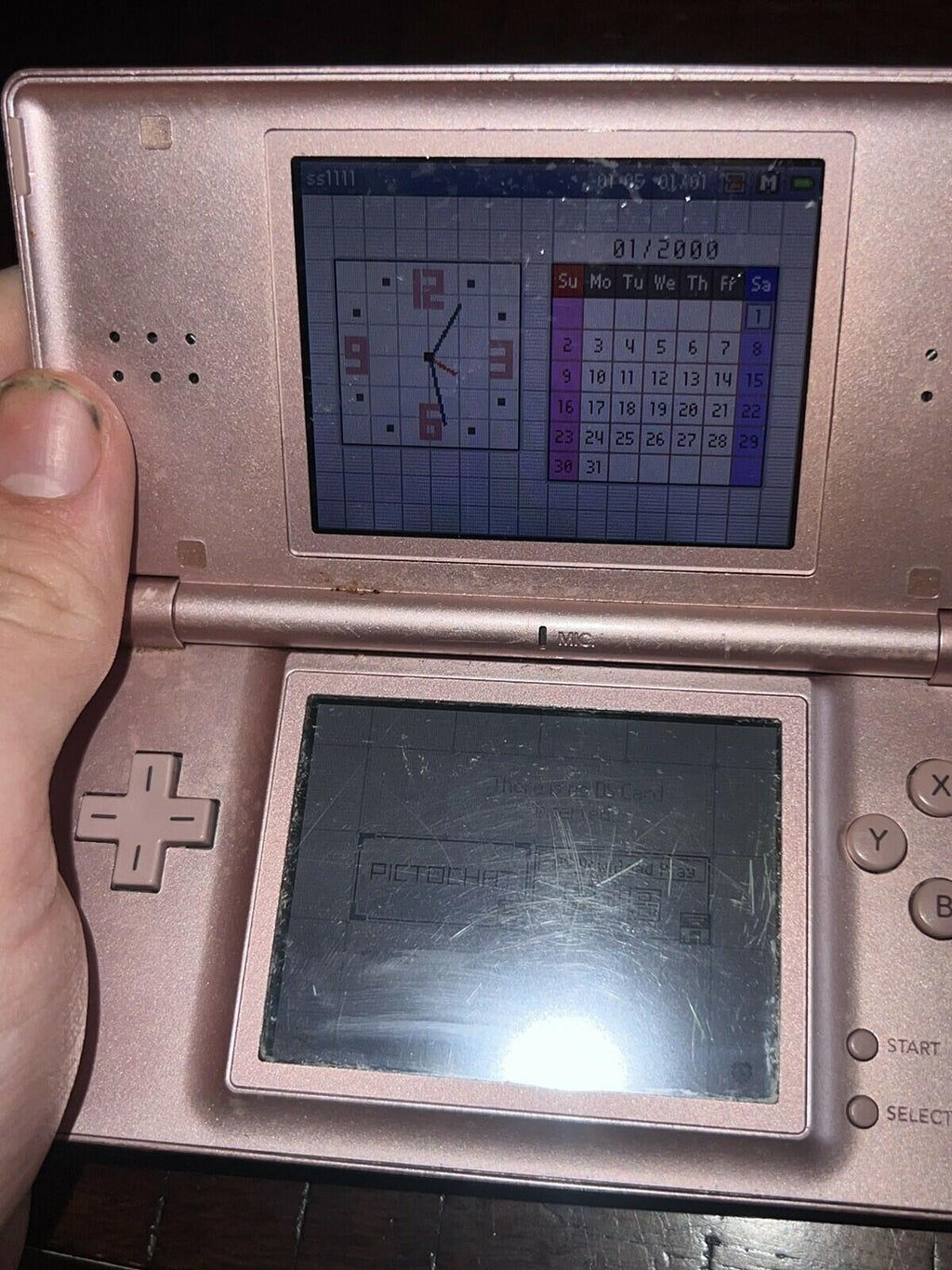 Nintendo DS Lite System Portable Gaming Console POWER SWITCH HARDLY WORKS