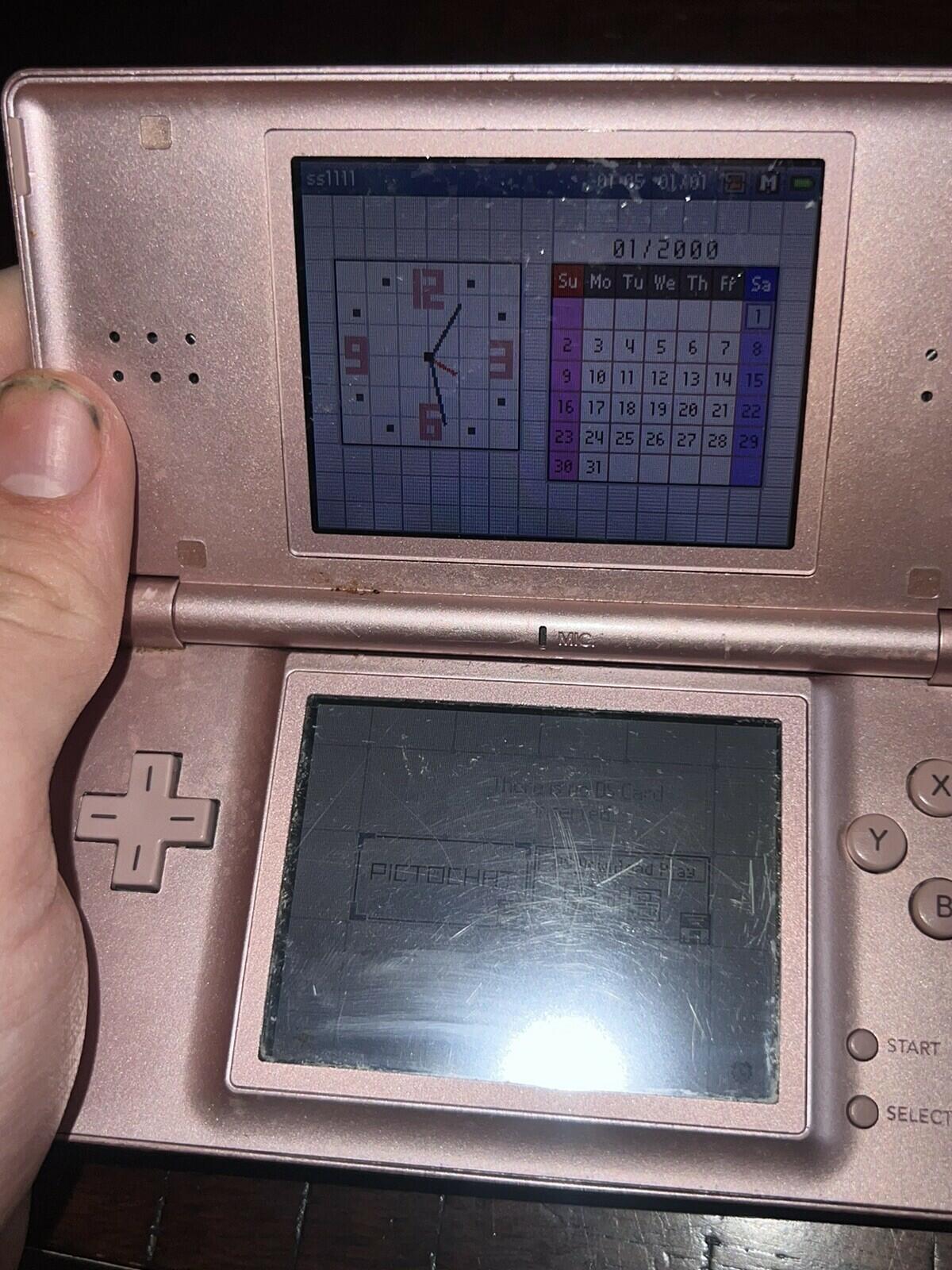 Nintendo DS Lite System Portable Gaming Console POWER SWITCH HARDLY WORKS