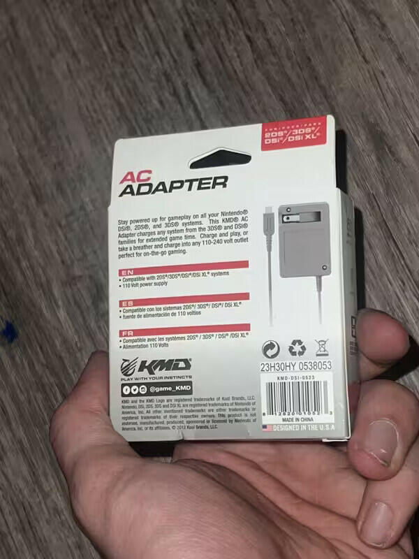 KMD AC Adapter For 3DS 2DS and DSI BRAND NEW SEALED