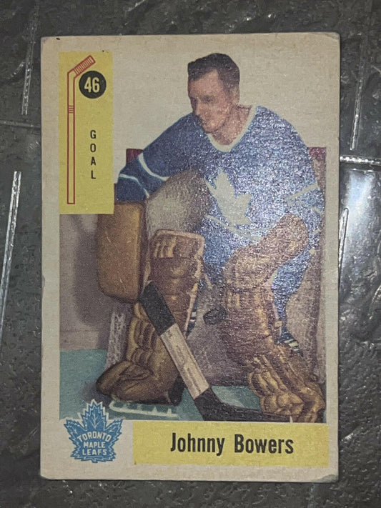 1958-59 Parkhurst Johnny Bowers Toronto Maple Leafs #46