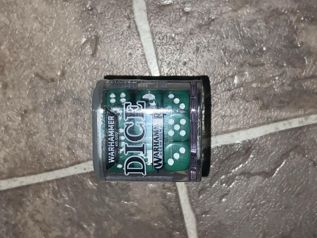 Warhammer 40,000 Age of Sigmar Dice Green BRAND NEW SEALED