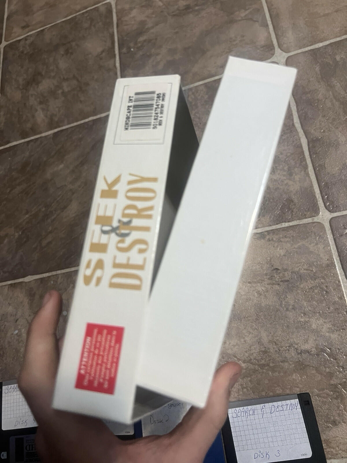 Commodore Amiga Seek & Destroy CIB COMPLETE IN BOX COPIED DISKS