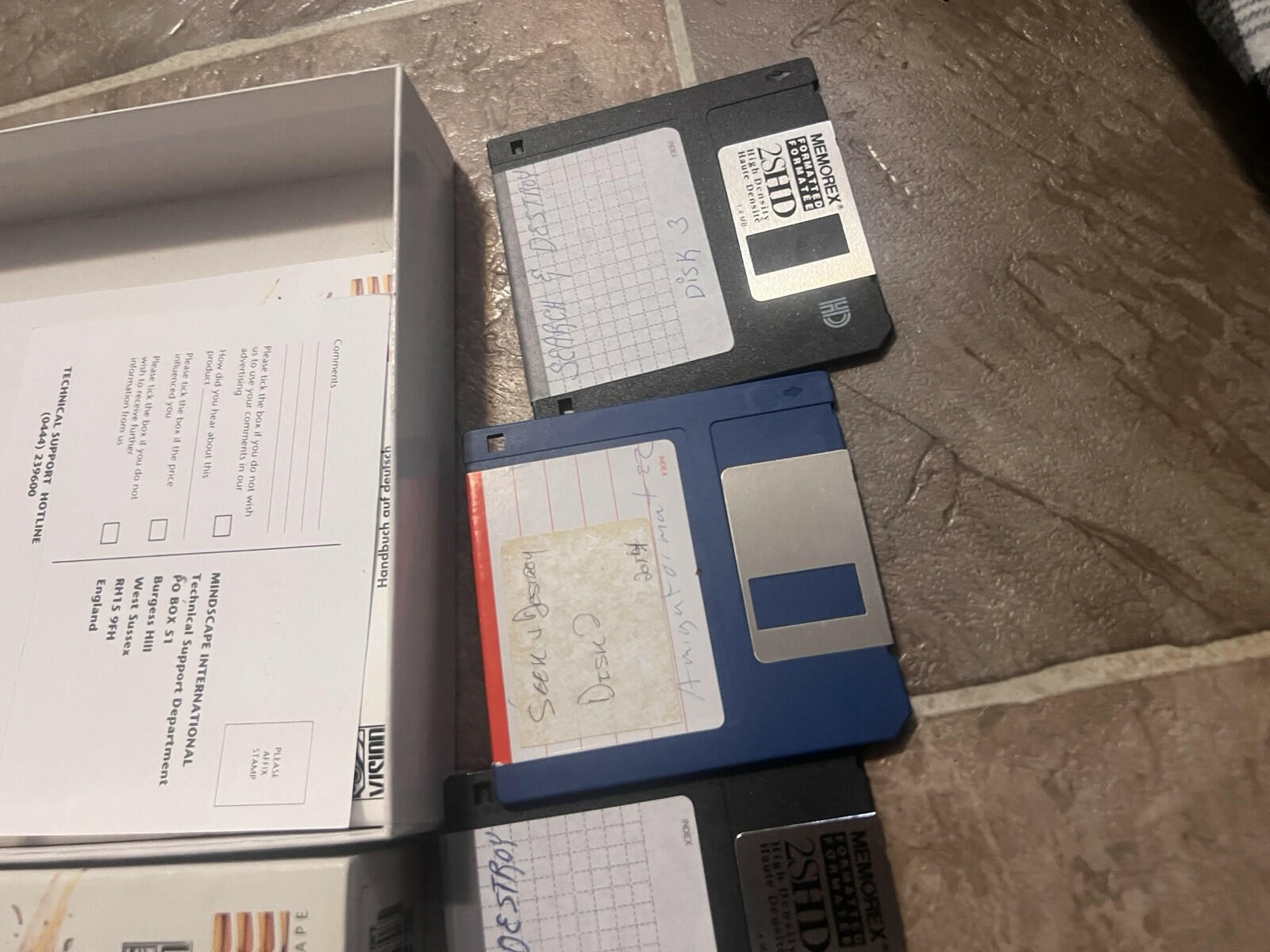 Commodore Amiga Seek & Destroy CIB COMPLETE IN BOX COPIED DISKS