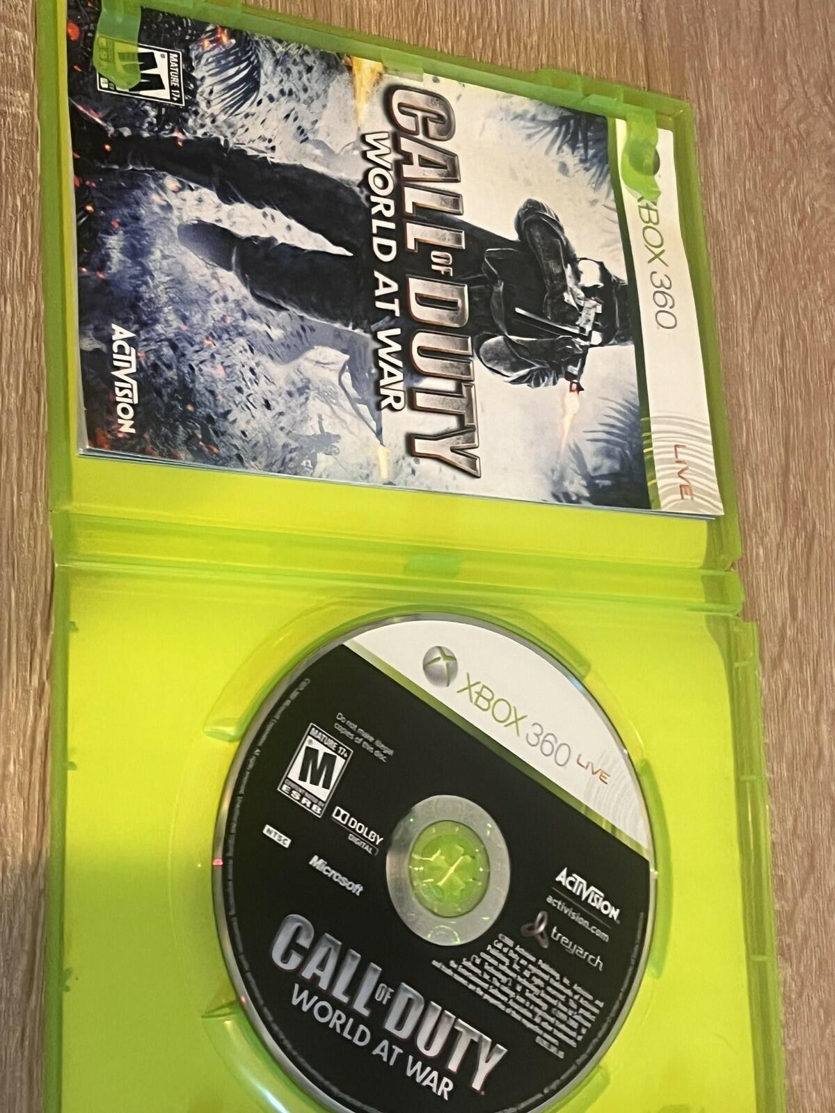 Call of Duty World at War (Microsoft Xbox 360, 2008) CIB COMPLETE