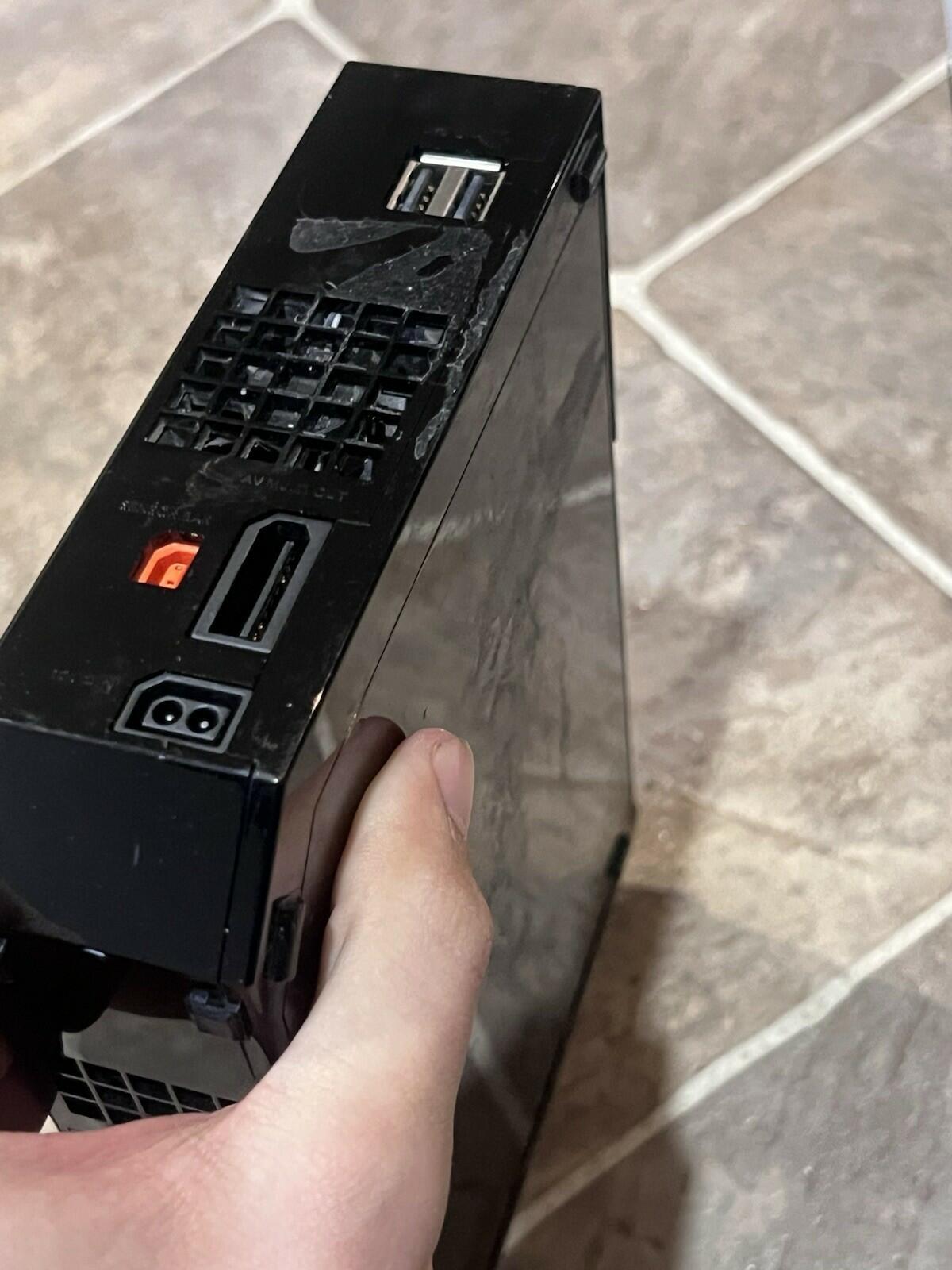 Nintendo Wii Gamecube Compatible Console Only Black RVL-001 Tested Working