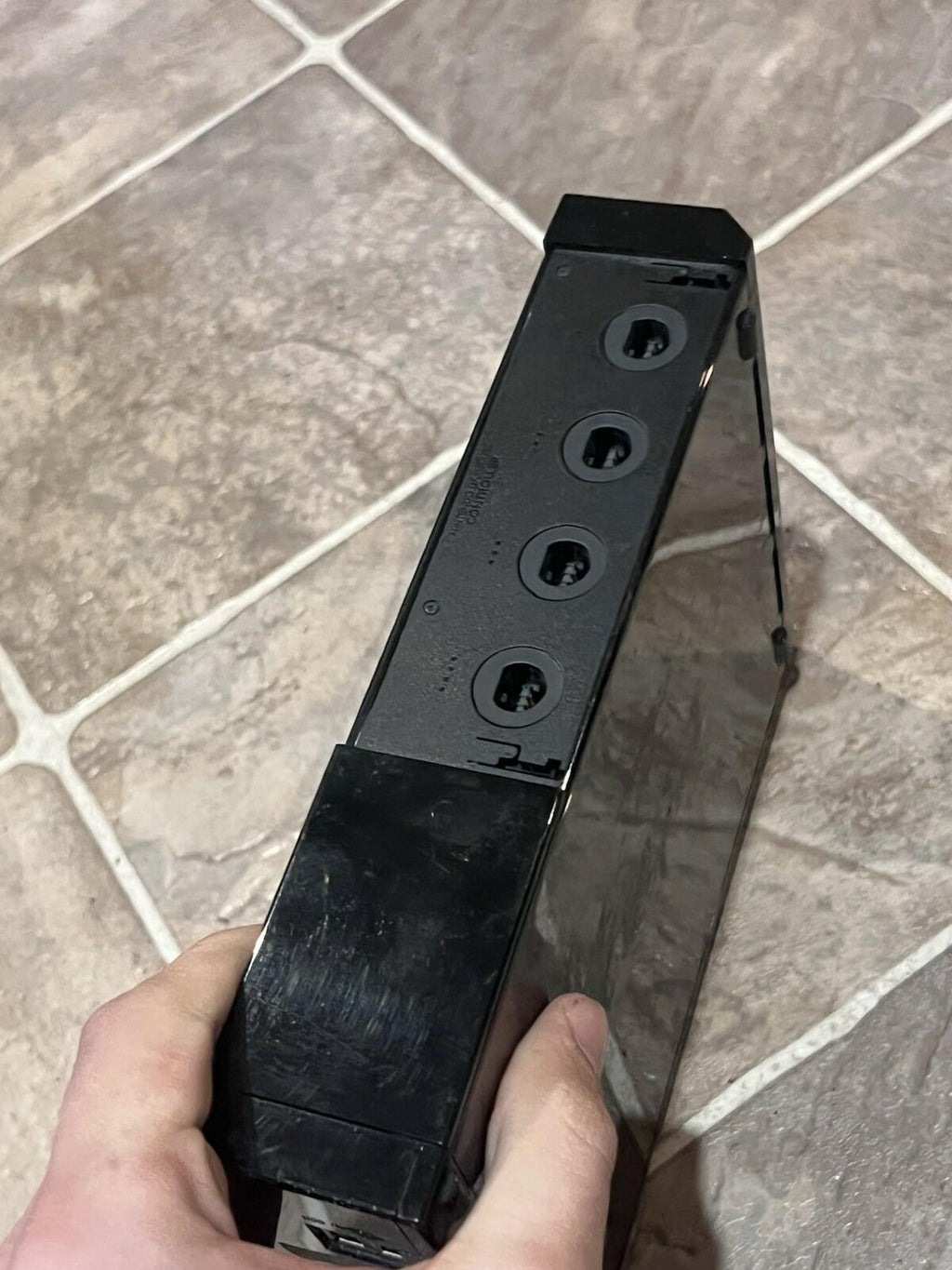 Nintendo Wii Gamecube Compatible Console Only Black RVL-001 Tested Working