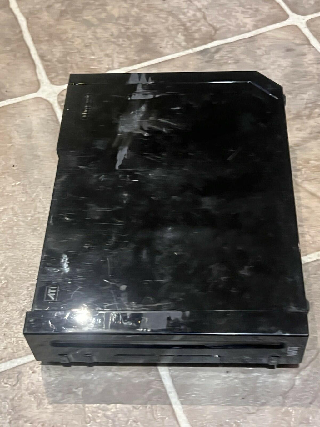 Nintendo Wii Gamecube Compatible Console Only Black RVL-001 Tested Working