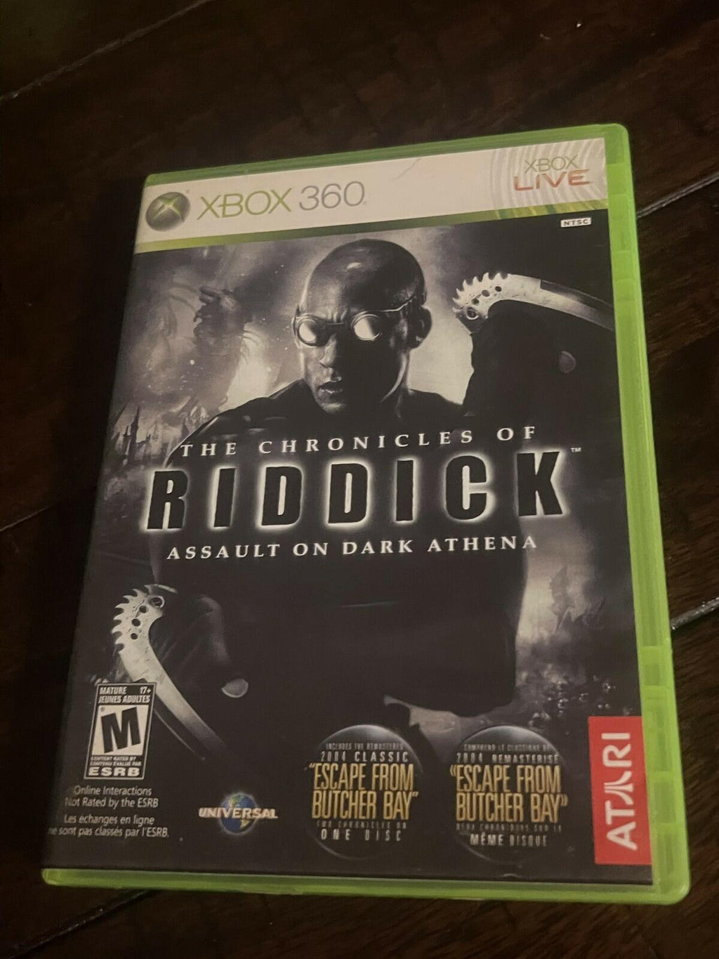 Chronicles of Riddick: Assault on Dark Athena (Microsoft Xbox 360, 2009) CIB