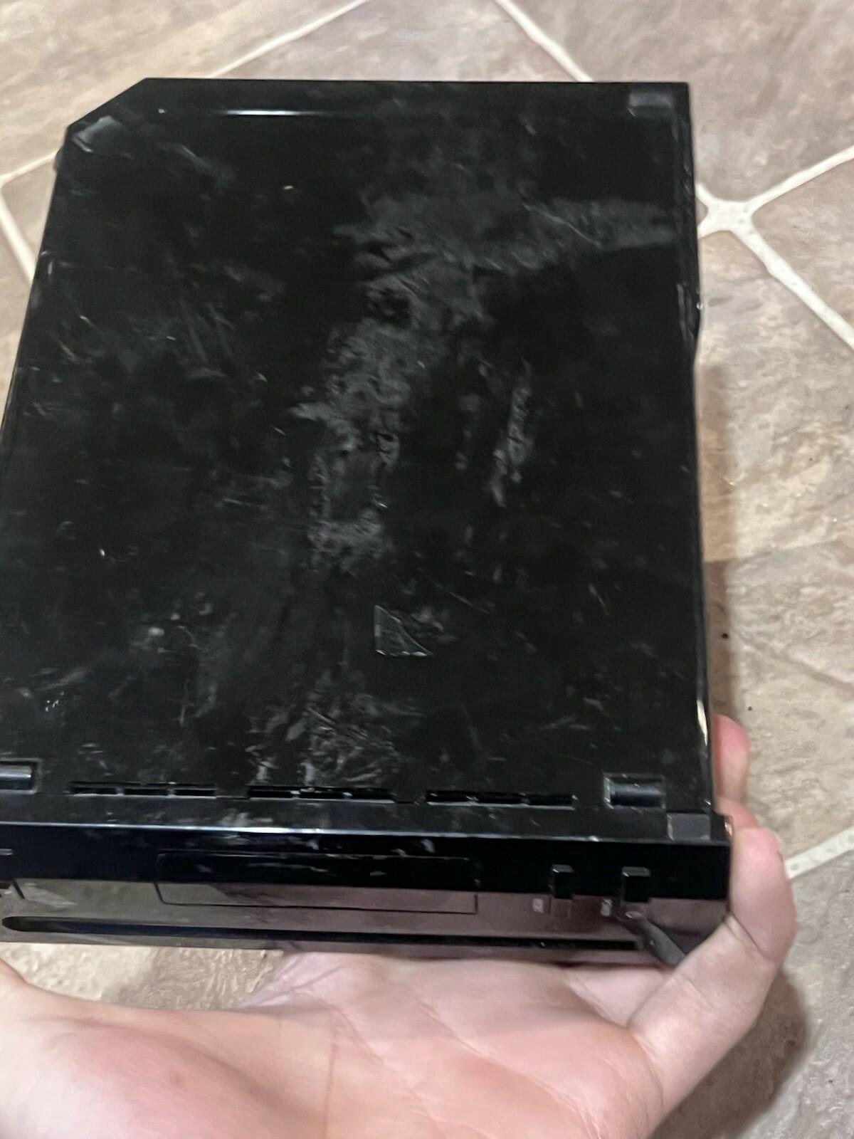 Nintendo Wii Gamecube Compatible Console Only Black RVL-001 Tested Working