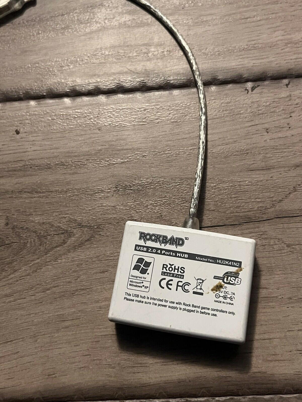 Rock Band USB 2.0 4 Ports Hub HU2K41N2 Dongle Adapter Windows XP