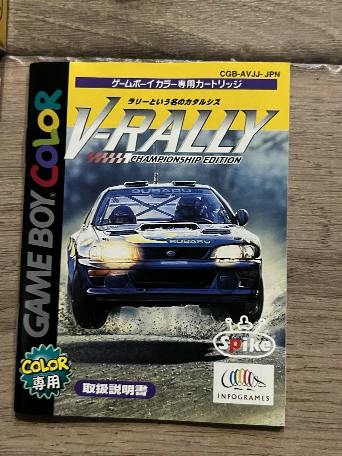 V-Rally Championship Edition (Nintendo Game Boy Color, 1999) JAPAN CIB W/ MANUAL