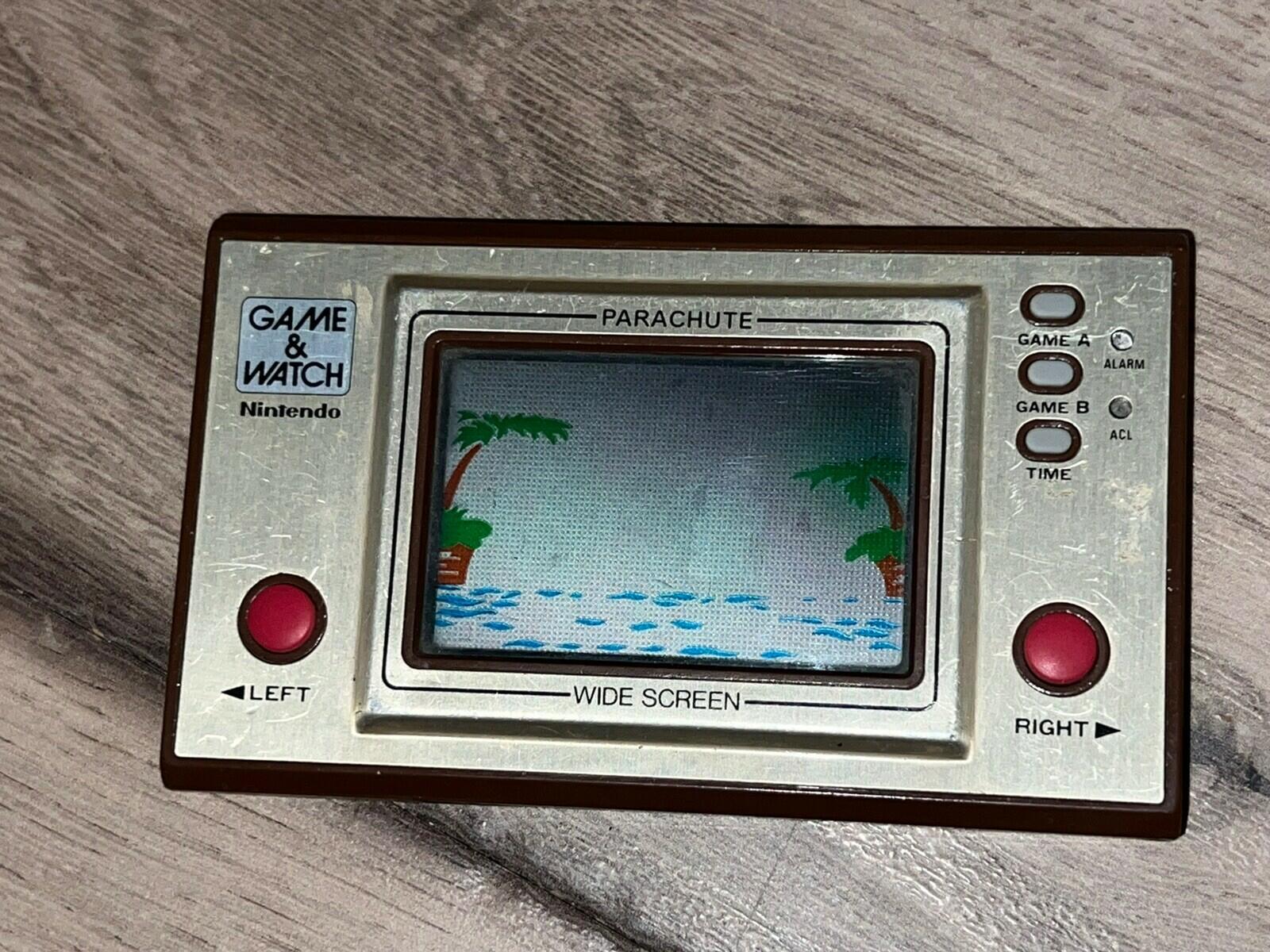 Parachute Nintendo Game & Watch Handheld Console PR-21 NO BATTERY COVER Tested