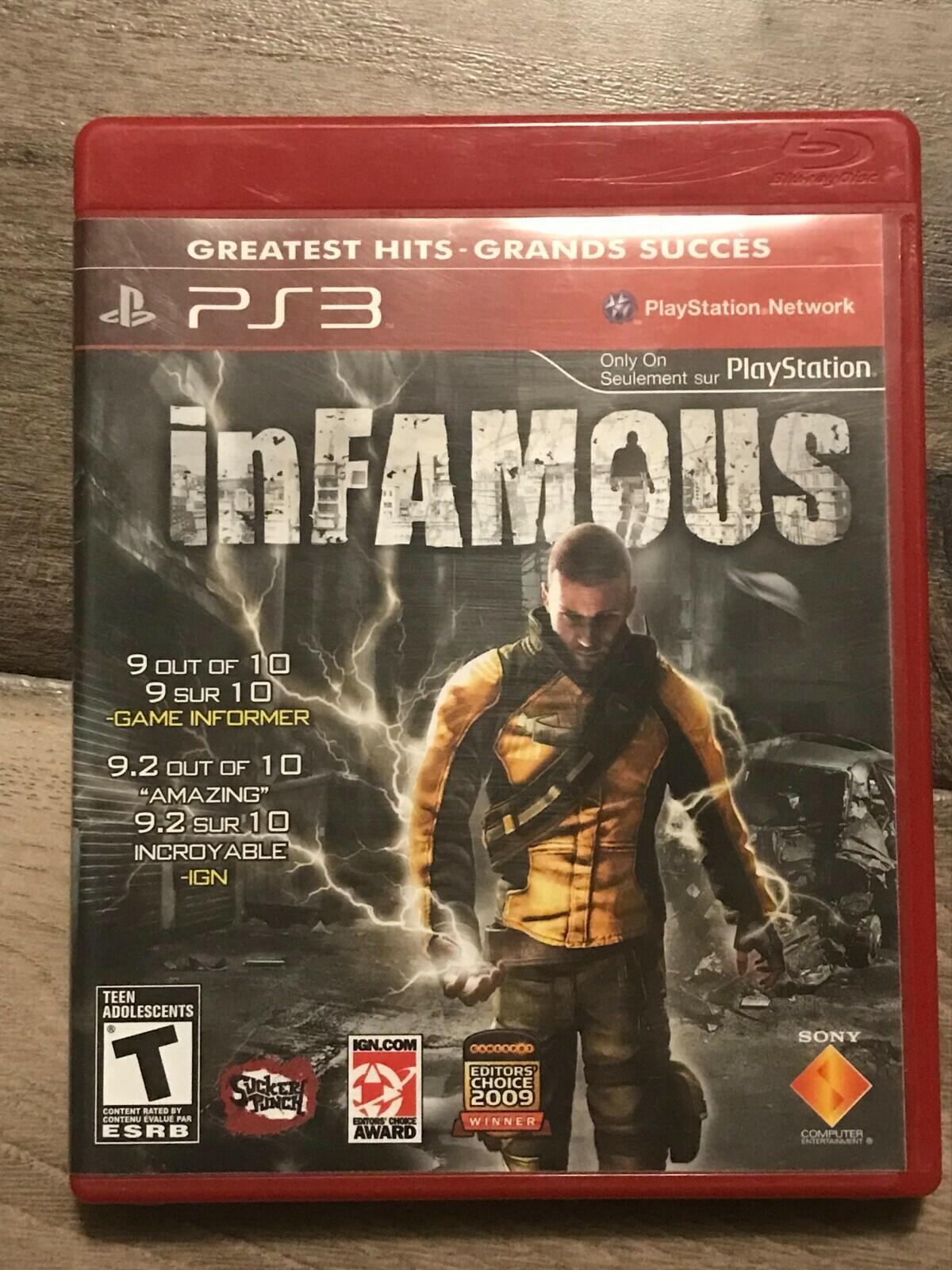 inFamous - Greatest Hits (Sony PlayStation 3, 2009) CIB