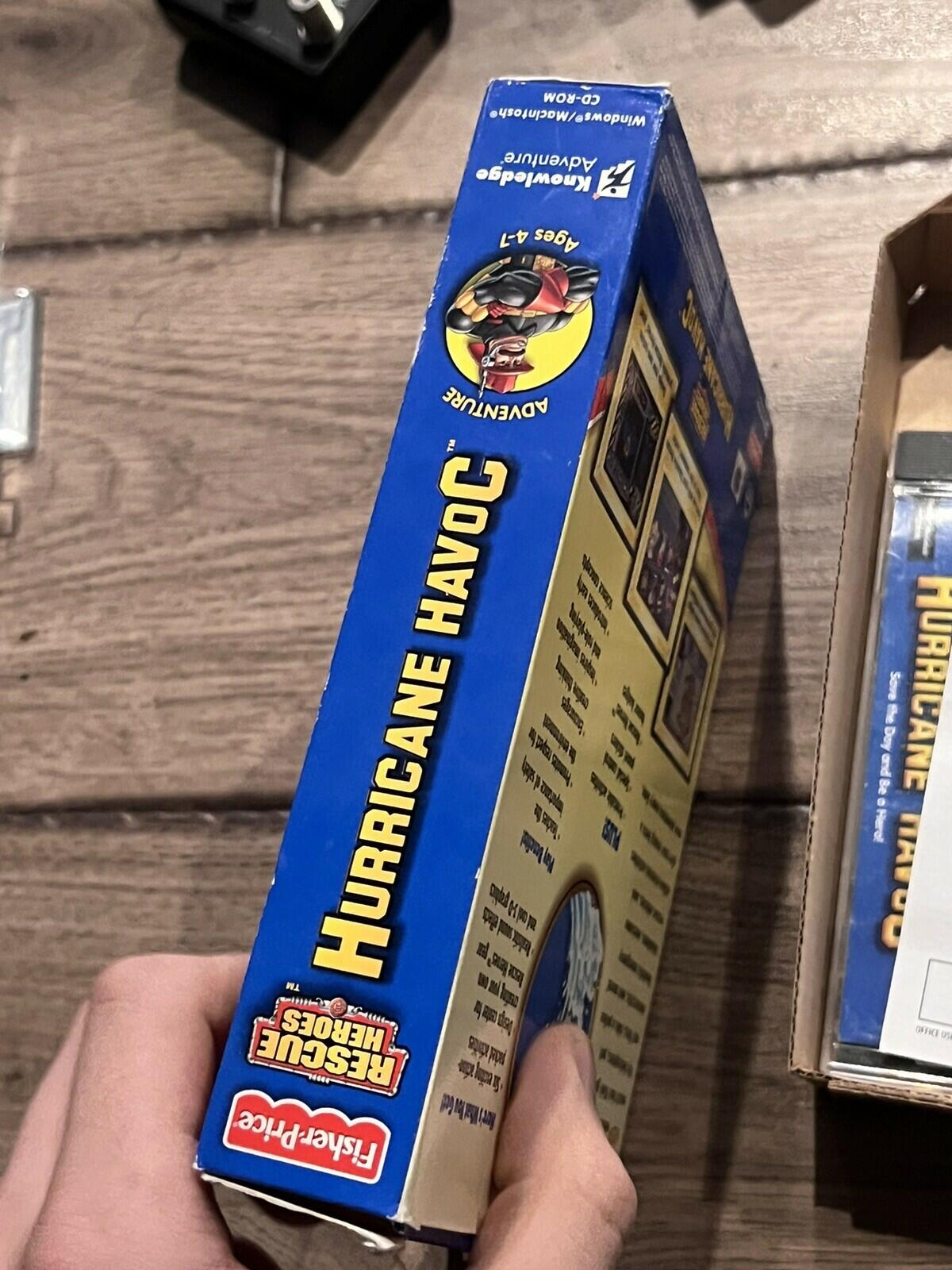 Fisher Price Rescue Heroes Hurricane Havoc (PC, 1999) CIB BIG BOX
