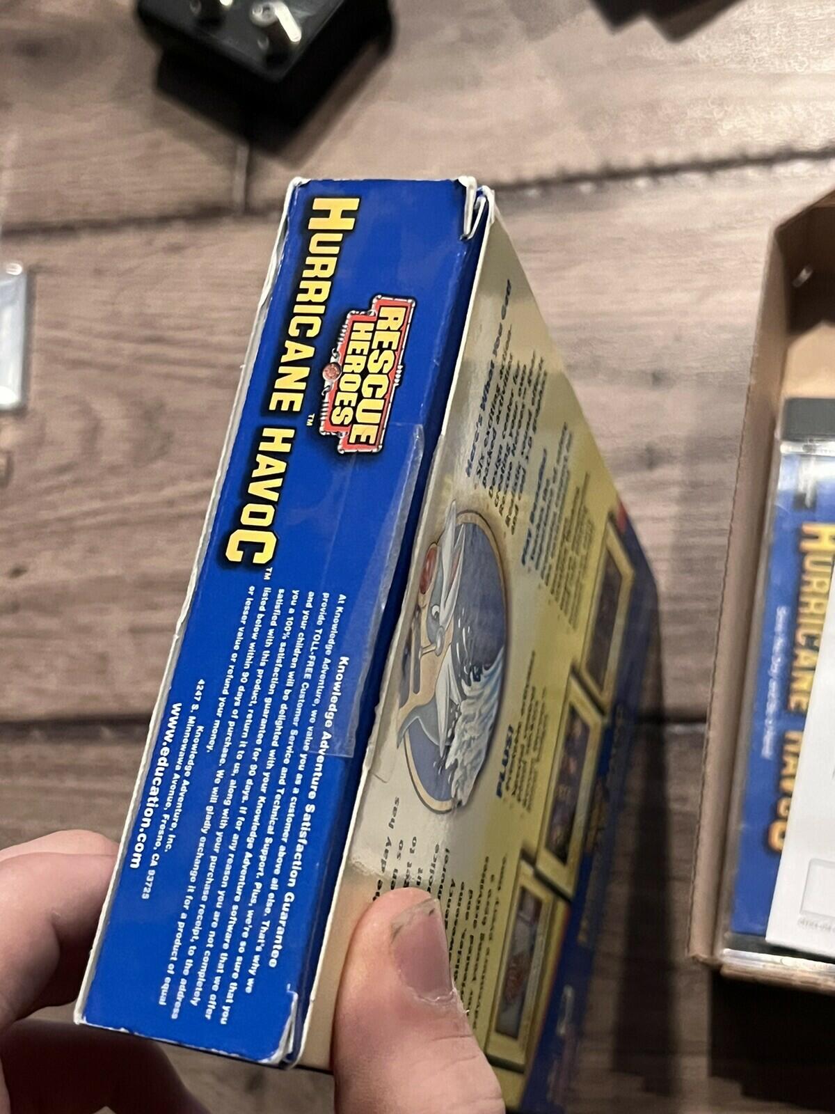 Fisher Price Rescue Heroes Hurricane Havoc (PC, 1999) CIB BIG BOX