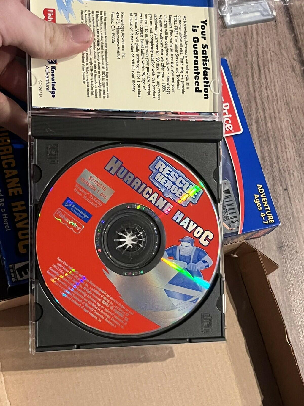 Fisher Price Rescue Heroes Hurricane Havoc (PC, 1999) CIB BIG BOX