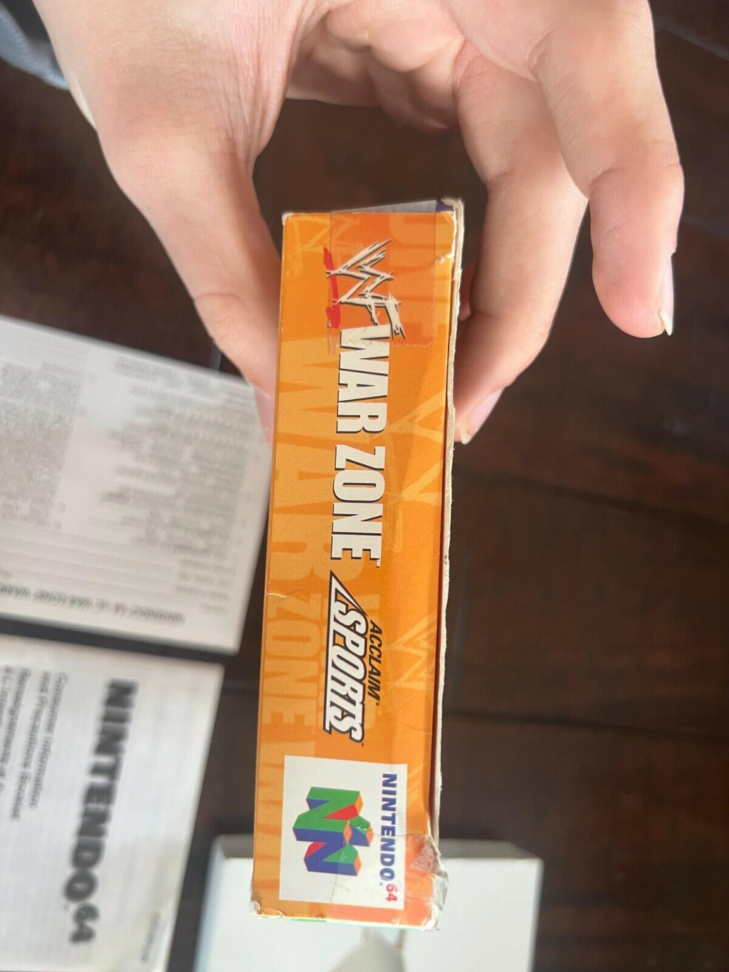 WWF War Zone (Nintendo 64, 1998) CIB NO MANUAL WITH INSERTS