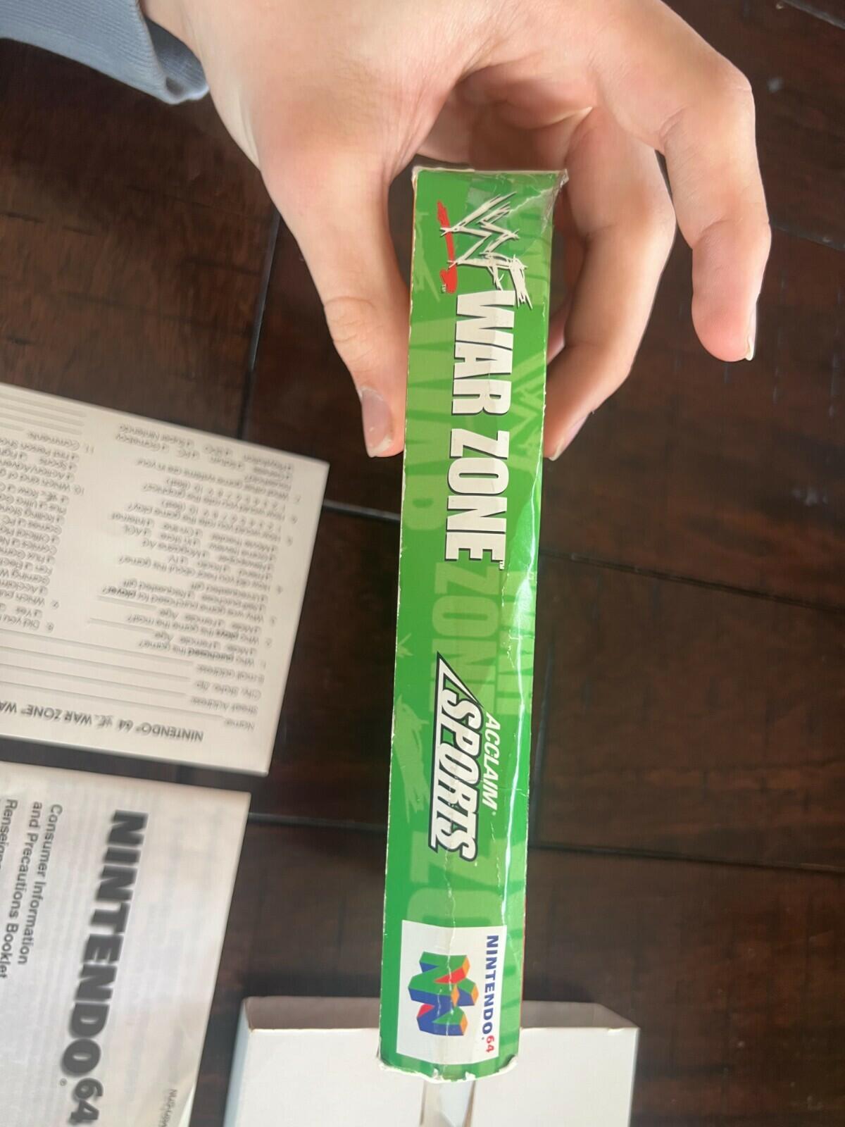 WWF War Zone (Nintendo 64, 1998) CIB NO MANUAL WITH INSERTS