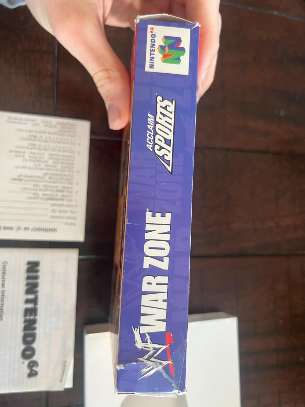 WWF War Zone (Nintendo 64, 1998) CIB NO MANUAL WITH INSERTS