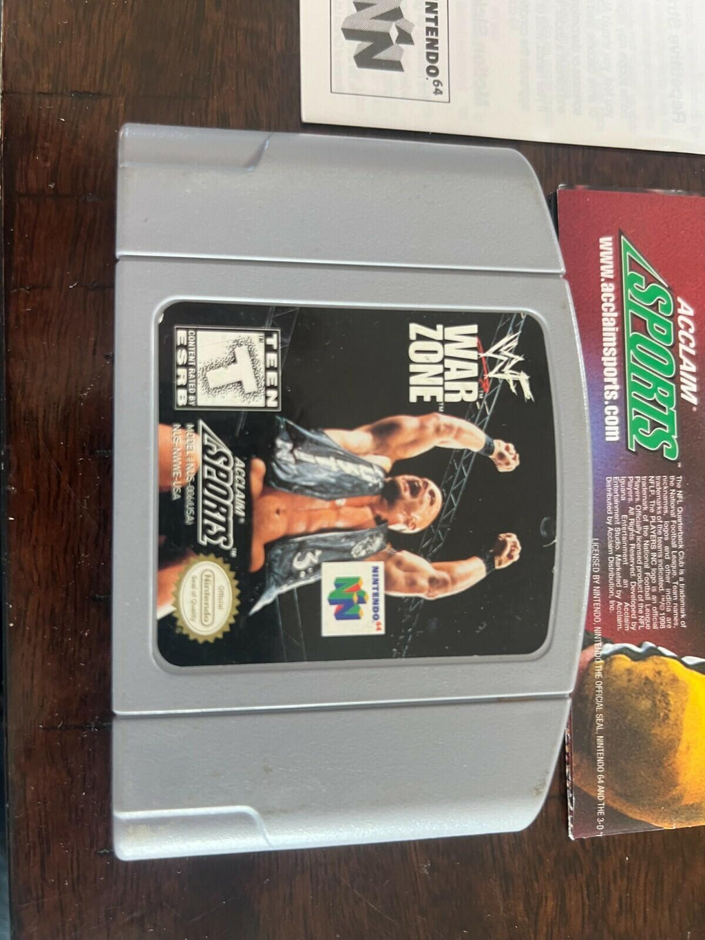 WWF War Zone (Nintendo 64, 1998) CIB NO MANUAL WITH INSERTS