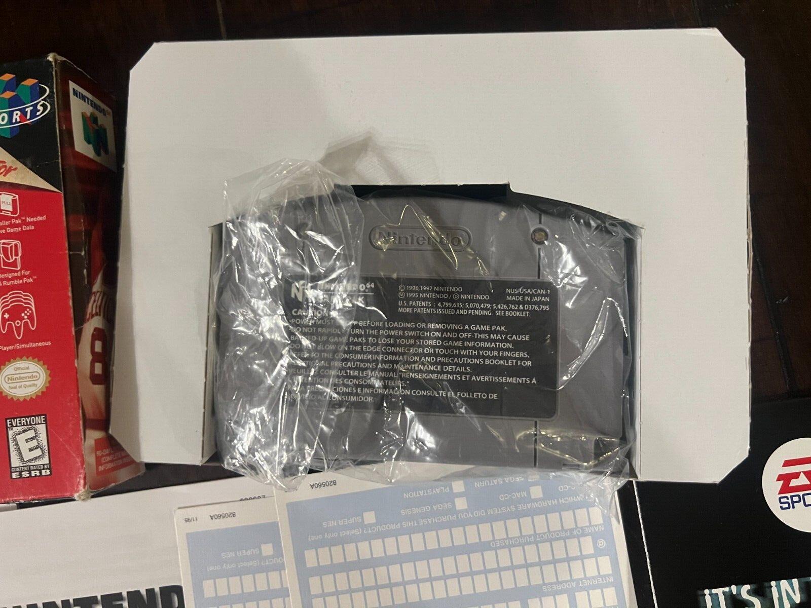 NBA Live 99 (Nintendo 64, 1998) CIB MANUAL MISSING FRONT PAGE