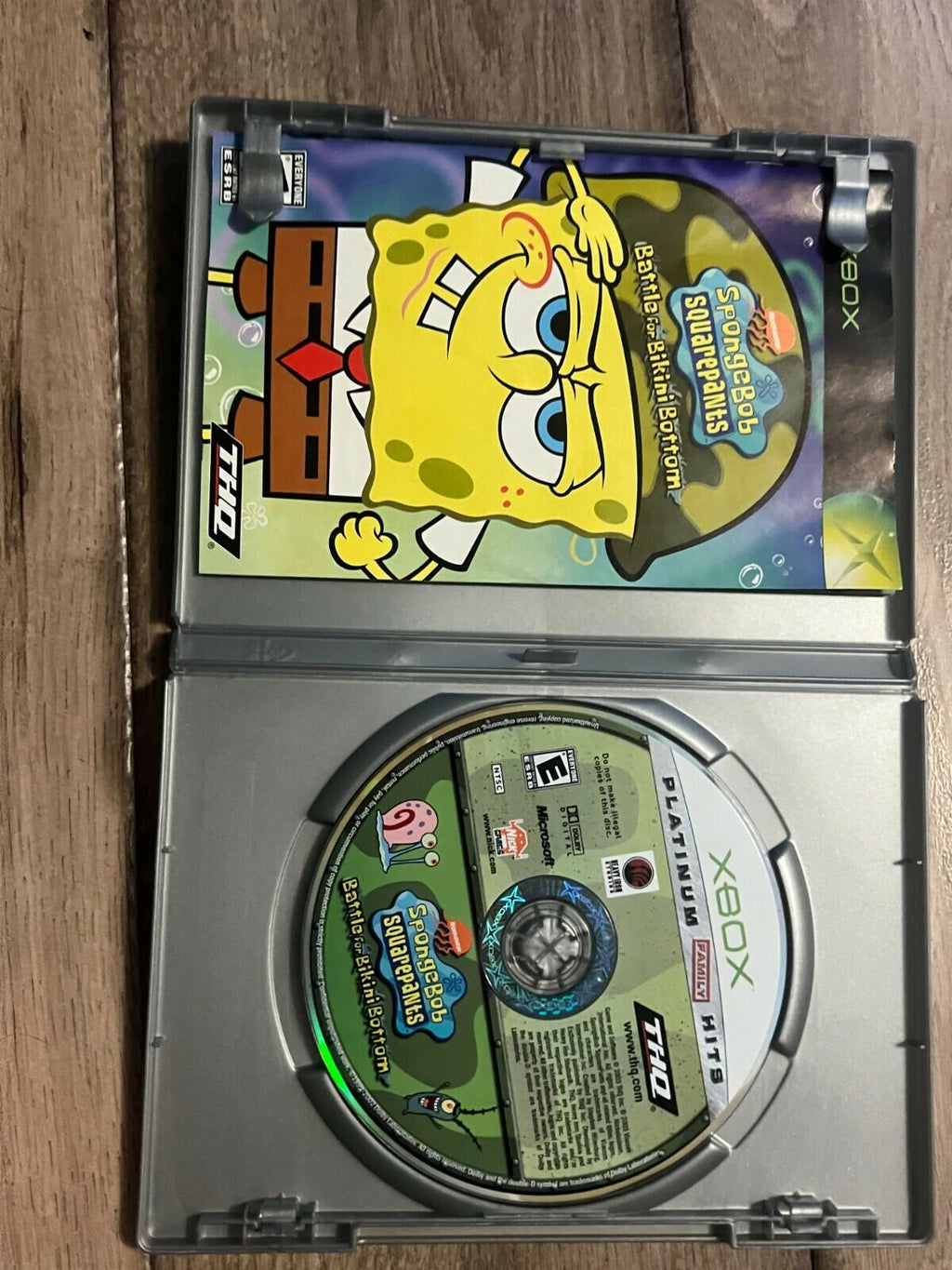 SpongeBob SquarePants: Battle for Bikini Bottom - Platinum Hits (Xbox, 2003) CIB