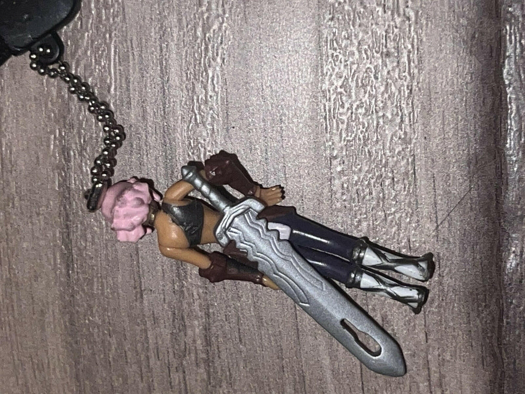 .Hack Bandai BlackRose Keychain Mini Figure Official (2001-2003) USED