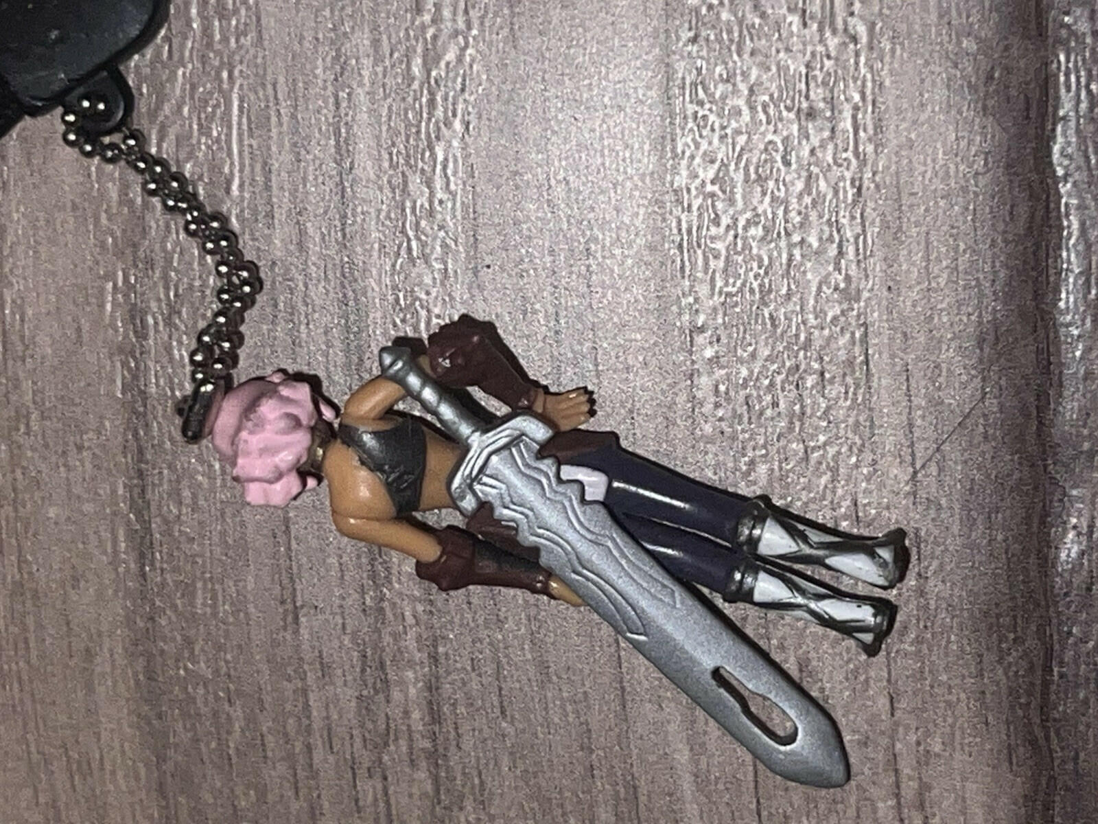 .Hack Bandai BlackRose Keychain Mini Figure Official (2001-2003) USED
