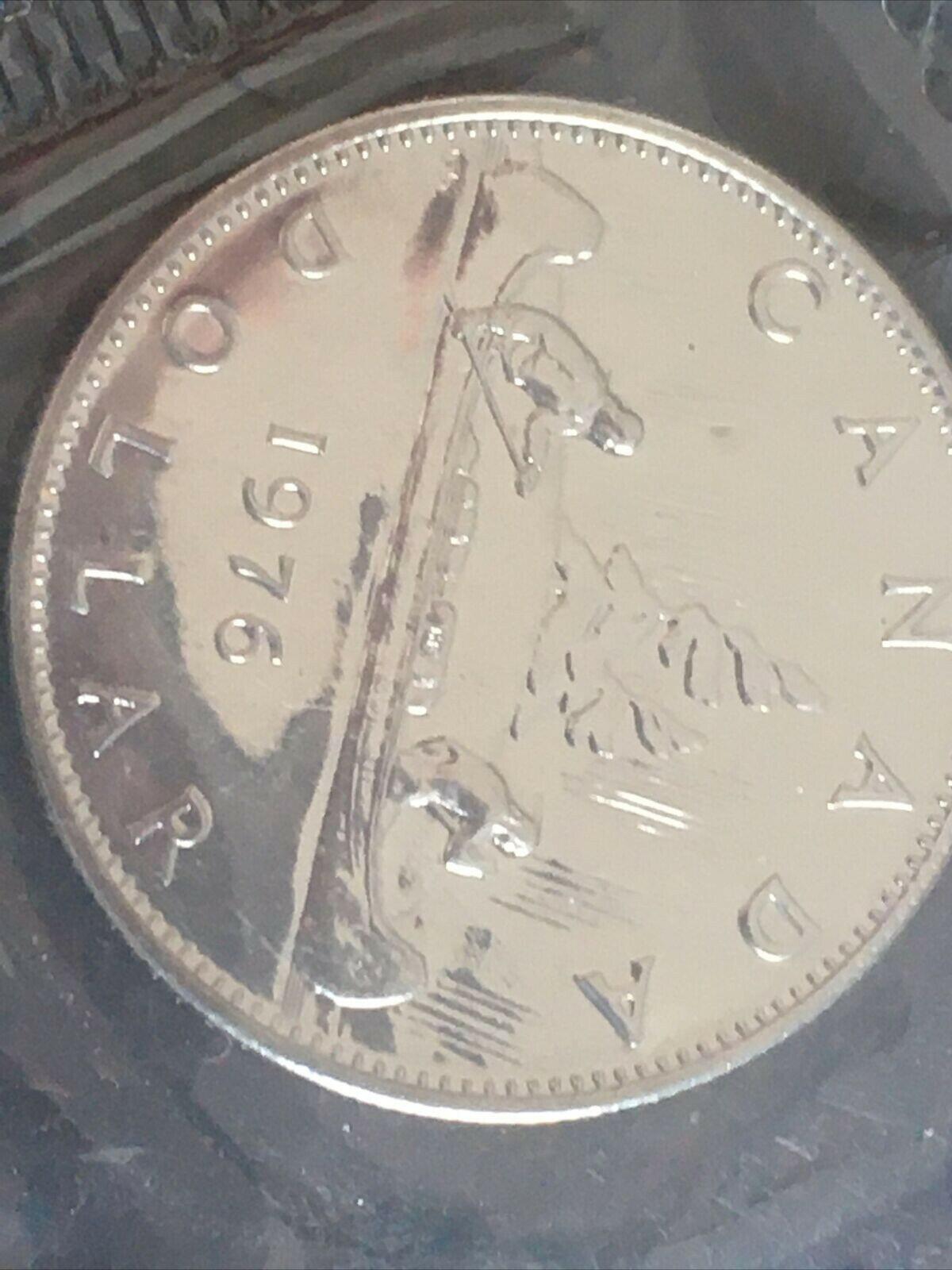 *Double Date 1$* 1976 Royal Canadian Mint Uncirculated Prooflike Coin Set